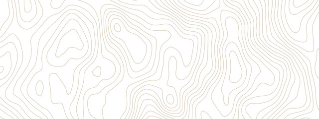 Wall Mural - Transparent PNG Topographic line map.  Modern design with White background with topographic wavy pattern design.
