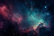 Cosmos background with planets space travel and adventures in dark sky generative AI