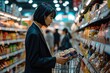 © SAchin love SAtyam - Woman shopping for food in a grocery store