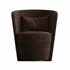 armchair isolated on white background, interior furniture, 3D illustration, cg render