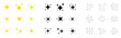 © Віталій Баріда - Sparkle collection in different styles. Twinkling stars collection. Vector illustration isolated on white.