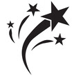 Shooting star icon vector . Comet tail or star trail illustration sign collection. Shooting star vector. EPS 10