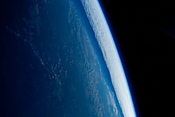Canvas Print - atmosphere of planet earth from space. elements of this image furnishing nasa.