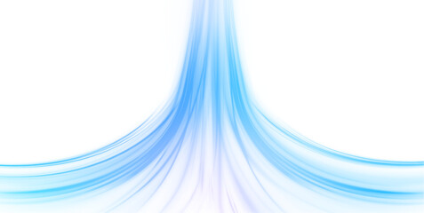 Poster - Wavy transparent curved lines in the form of the movement of sound waves in a set of different shapes of whirlpool, twist, spiral. Blue stripes in the form of drill, turns and swirl. 