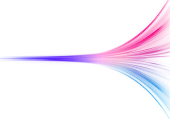 Aufkleber - Abstract green blue wave light effect in perspective vector illustration png. Image of speed motion on the road.