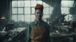 © ADDICTIVE STOCK - Generative AI image of transgender confident entrepreneur in workshop