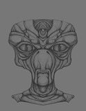 Fototapeta  - Alien creature - digital painting