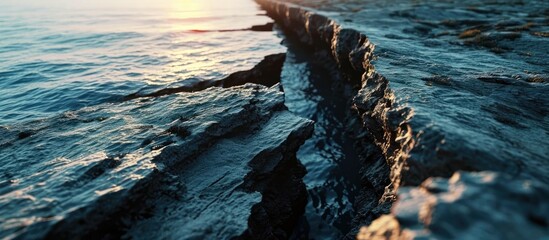 Wall Mural - A visible fissure in the Black Sea.