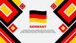 Germany Flag Abstract Background Design Template. Germany Independence Day Banner Wallpaper Vector Illustration. Germany Cartoon