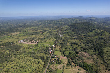 Sticker - Panorama aerial landscape of nature