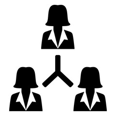 Sticker - business woman