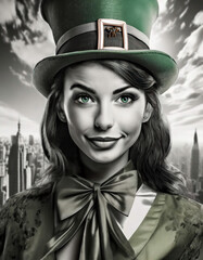 Poster - Lucky Leprechaun Lady