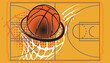 Basketball pop art design- vector illustration.