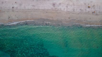 Sticker - Praia de Ponta Verde- Maceió- AL - Foto de drone 