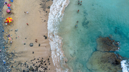 Canvas Print - Praia do Cachorro - Fernando de Noronha - PE - Foto de drone 