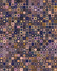Aufkleber - Vintage style seamless pattern background.