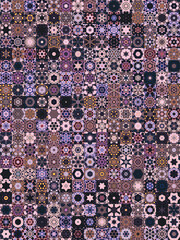Aufkleber - Vintage style seamless pattern background.