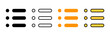 Menu Icon set vector. web menu sign and symbol. hamburger menu symbol