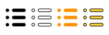 Menu Icon Set Vector. Web Menu Sign And Symbol. Hamburger Menu Symbol