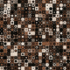 Poster - Vintage style seamless pattern background.