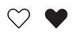 © IFDesigns - Heart icon vector. Love sign symbol vector. Heart vector icon illustration isolated on white background