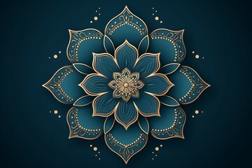 flat simple Islamic ornament background