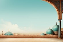 Flat Simple Islamic Ornament Background
