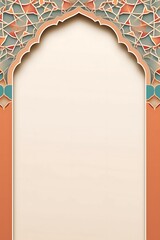 Wall Mural - flat simple Islamic ornament background