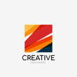 © antishock - Modern abstract logo design. Geometric vector art. Clean overlapping lines and abstract shapes. Perfect for modern brand
