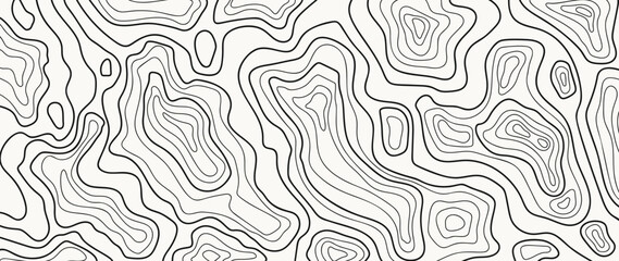 Wall Mural - topographic map pattern background vector. abstract mountain terrain map background with abstract sh