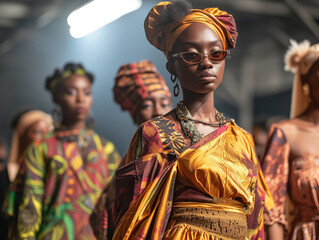 A Fashion Show Featuring African And African-American Designers Celebrating Black Innovation In Fashion