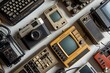 Vintage Electronics: A Collection of Old-Fashioned Keyboards, Cameras, and Computers