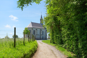 Poster - Sailors chapel in Saint-Valery-sur-Somme village