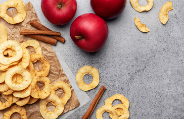 Wall Mural - Dried apple chips