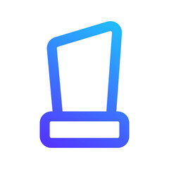 Wall Mural - trophy gradient icon