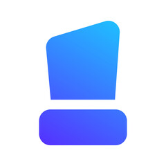 Sticker - trophy gradient fill icon