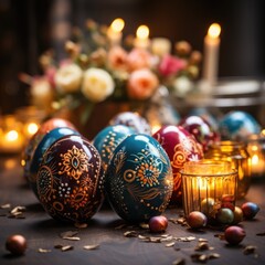 Canvas Print - easter eggs