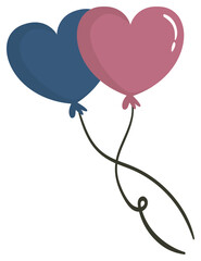 balloon love vector illustration