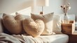 © Sandris_ua - cozy living room with heart-shaped throw pillows adding warmth and charm.
