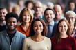 Diverse Crowd Represents Community Of Different Individuals
