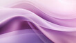 Abstract silk lavender violet waves design with smooth curves and soft shadows on clean modern background. Fluid gradient motion of dynamic lines on minimal backdrop