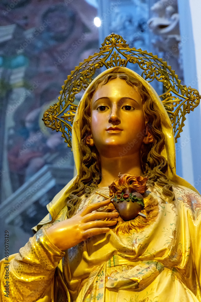 Imagen del Sagrado Corazón de María en la Iglesia de los Jesuitas(San ...
