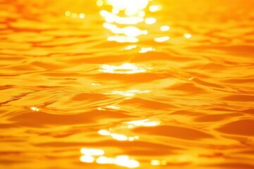 Wall Mural - an image of a serene lake or river at sunset, with the water's surface reflecting the golden hues of