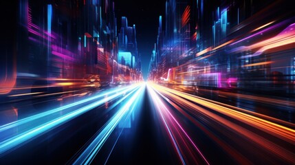 futuristic, background, technology, abstract, network, line, light, connection, communication, futur