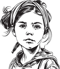 Wall Mural - little girl portrait