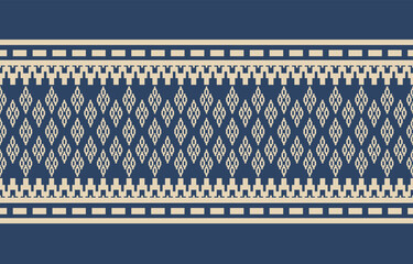 Ethnic abstract ikat art. Aztec ornament print. geometric ethnic pattern seamless  color oriental.  Design for background ,curtain, carpet, wallpaper, clothing, wrapping, Batik, vector illustration.