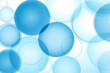 Poster - blue circle pattern background image.