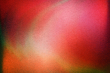 Wall Mural - Color gradient dark grainy background, red orange yellow vibrant abstract on black, noise texture effect