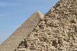 Khufu and Khafre Pyramids - detail