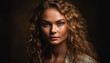 © Jeronimo Ramos - One beautiful woman, young adult, looking at camera, fashion model generated by AI